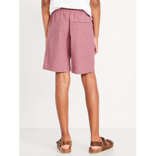 올드네이비 OldNavy Knee Length Linen-Blend Shorts for Boys