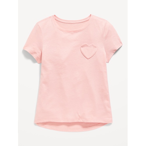 올드네이비 OldNavy Softest Heart-Pocket T-Shirt for Girls