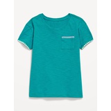 OldNavy Softest Stitch-Trim Pocket T-Shirt for Girls