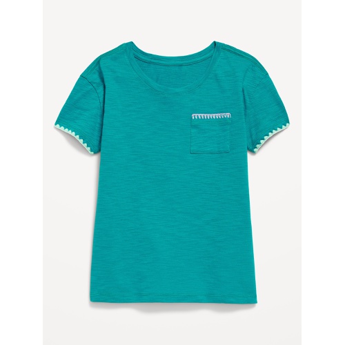 올드네이비 OldNavy Softest Stitch-Trim Pocket T-Shirt for Girls