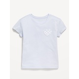 OldNavy Softest Short-Sleeve Heart-Pocket T-Shirt for Girls