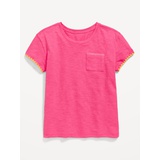 OldNavy Softest Stitch-Trim Pocket T-Shirt for Girls