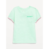 OldNavy Softest Stitch-Trim Pocket T-Shirt for Girls