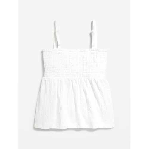 올드네이비 OldNavy Printed Smocked Jacquard-Knit Cami Top for Girls