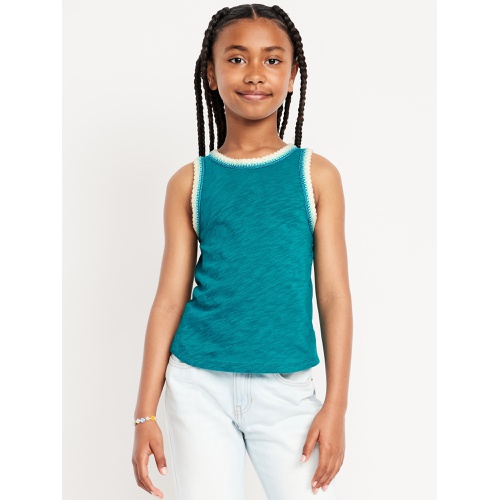 올드네이비 OldNavy Sleeveless Crochet-Trim Top for Girls