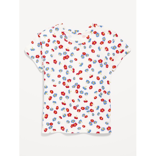올드네이비 OldNavy Printed Softest Short-Sleeve T-Shirt for Girls