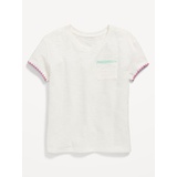OldNavy Softest Stitch-Trim Pocket T-Shirt for Girls