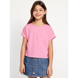 OldNavy Short-Sleeve Slub-Knit Pocket T-Shirt for Girls