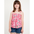 OldNavy Printed Smocked Jacquard-Knit Cami Top for Girls
