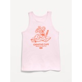 OldNavy Fitted Graphic Back-Cutout Tank Top for Girls