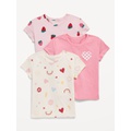 OldNavy Softest Short-Sleeve Variety T-Shirt 3-Pack for Girls