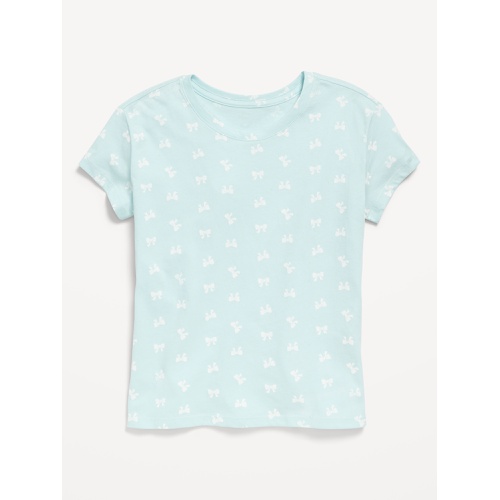 올드네이비 OldNavy Printed Softest Short-Sleeve T-Shirt for Girls
