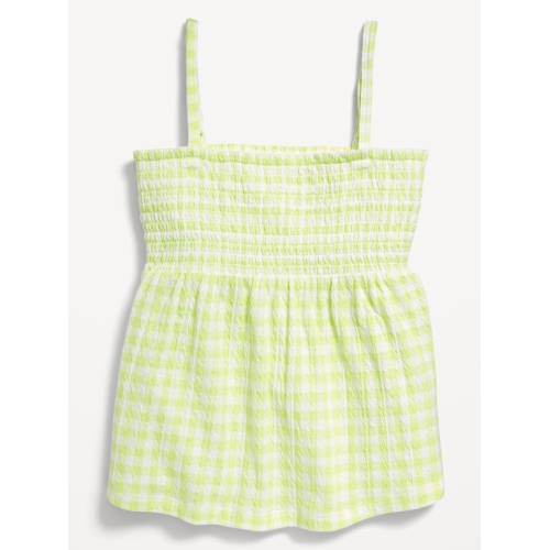 올드네이비 OldNavy Printed Smocked Jacquard-Knit Cami Top for Girls