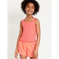 OldNavy Printed Fitted Ribbed Tank Top for Girls