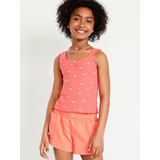 OldNavy Printed Fitted Ribbed Tank Top for Girls