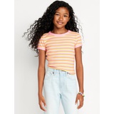 OldNavy Fitted Short-Sleeve Ribbed T-Shirt for Girls