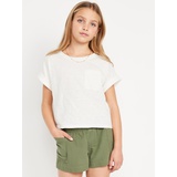 OldNavy Short-Sleeve Slub-Knit Pocket T-Shirt for Girls
