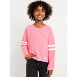 OldNavy Loose Long-Sleeve Graphic Top for Girls