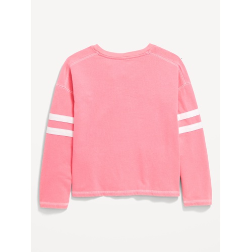 올드네이비 OldNavy Loose Long-Sleeve Graphic Top for Girls