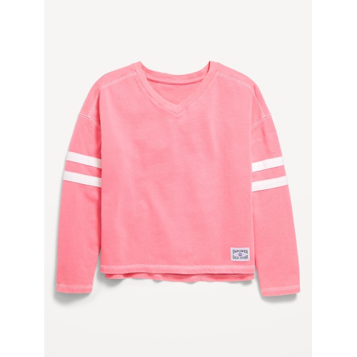 올드네이비 OldNavy Loose Long-Sleeve Graphic Top for Girls