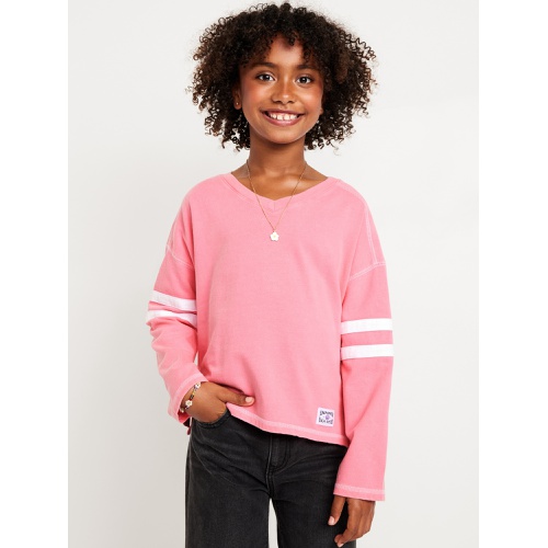 올드네이비 OldNavy Loose Long-Sleeve Graphic Top for Girls