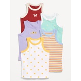 OldNavy Printed Fitted Tank Top 5-Pack for Girls