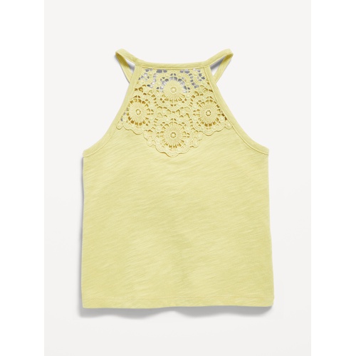 올드네이비 OldNavy Crochet Back Halter Tank Top for Girls