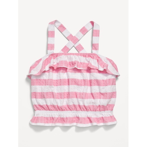올드네이비 OldNavy Striped Bubble Tank Top for Girls
