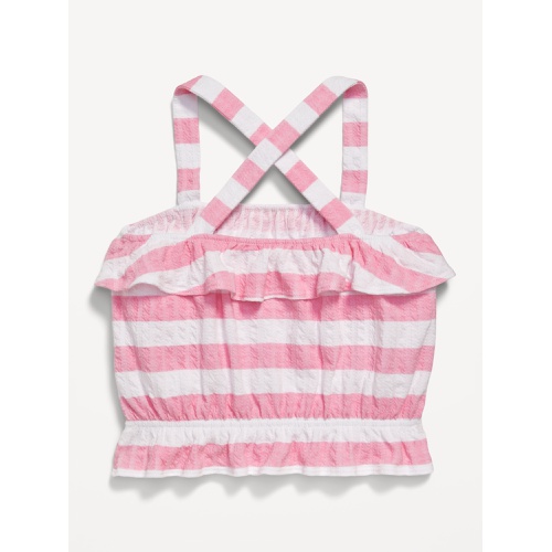 올드네이비 OldNavy Striped Bubble Tank Top for Girls