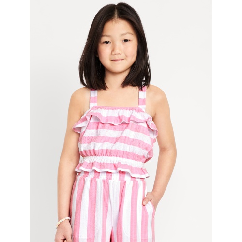 올드네이비 OldNavy Striped Bubble Tank Top for Girls