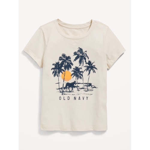 올드네이비 OldNavy Short-Sleeve Logo-Graphic T-Shirt for Girls