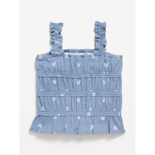 올드네이비 OldNavy Fitted Smocked Tank Top for Girls