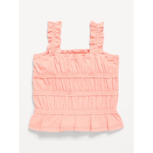 올드네이비 OldNavy Fitted Smocked Tank Top for Girls