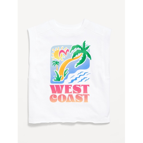올드네이비 OldNavy Sleeveless Muscle Graphic T-Shirt for Girls
