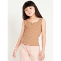 OldNavy Printed Fitted Ribbed Tank Top for Girls