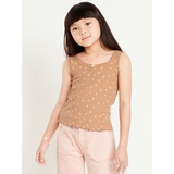 OldNavy Printed Fitted Ribbed Tank Top for Girls
