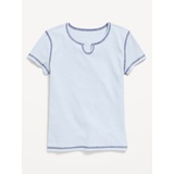 OldNavy Fitted Short-Sleeve Ribbed T-Shirt for Girls