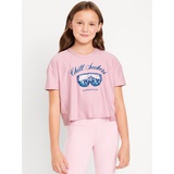 OldNavy CloudMotion Cropped Graphic Performance T-Shirt for Girls