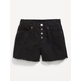 OldNavy High-Waisted Wow Frayed-Hem Jean Shorts for Girls