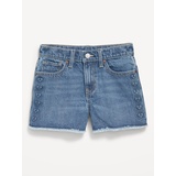 OldNavy High-Waisted Frayed-Hem Jean Shorts for Girls