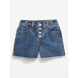 OldNavy High-Waisted Wow Frayed-Hem Jean Shorts for Girls