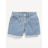 OldNavy High-Waisted Wow Frayed-Hem Jean Shorts for Girls