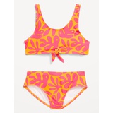 OldNavy Printed Tie-Knot Bikini Swim Set for Girls
