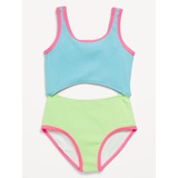 OldNavy Textured Jacquard Cutout One-Piece Swimsuit for Girls