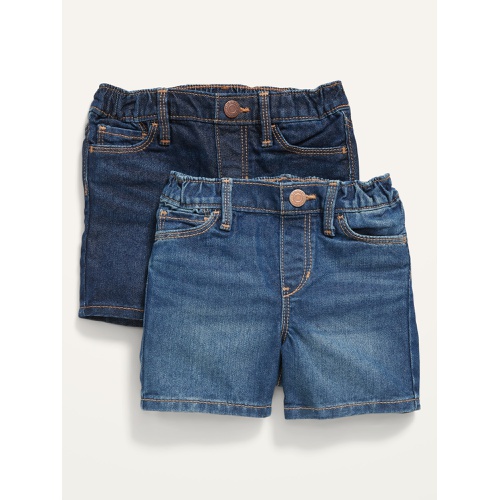 올드네이비 Unisex Pull-On Jean Shorts 2-Pack for Toddler Hot Deal