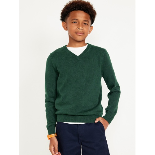 올드네이비 Long-Sleeve Solid V-Neck Sweater for Boys Hot Deal