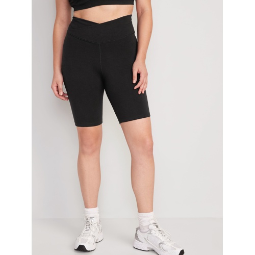 올드네이비 Extra High-Waisted PowerChill Biker Shorts -- 8-inch inseam