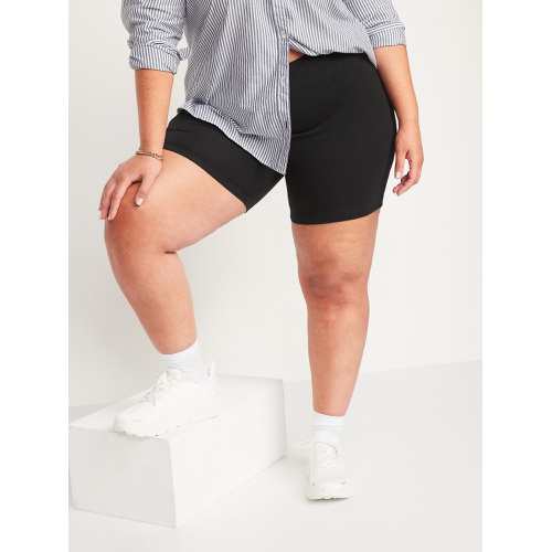 올드네이비 High Waisted Jersey Biker Shorts for Women -- 6-inch inseam Hot Deal