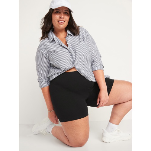 올드네이비 High Waisted Jersey Biker Shorts for Women -- 6-inch inseam Hot Deal