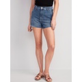 Higher High-Waisted Cut-Off Jean Shorts -- 3-inch inseam